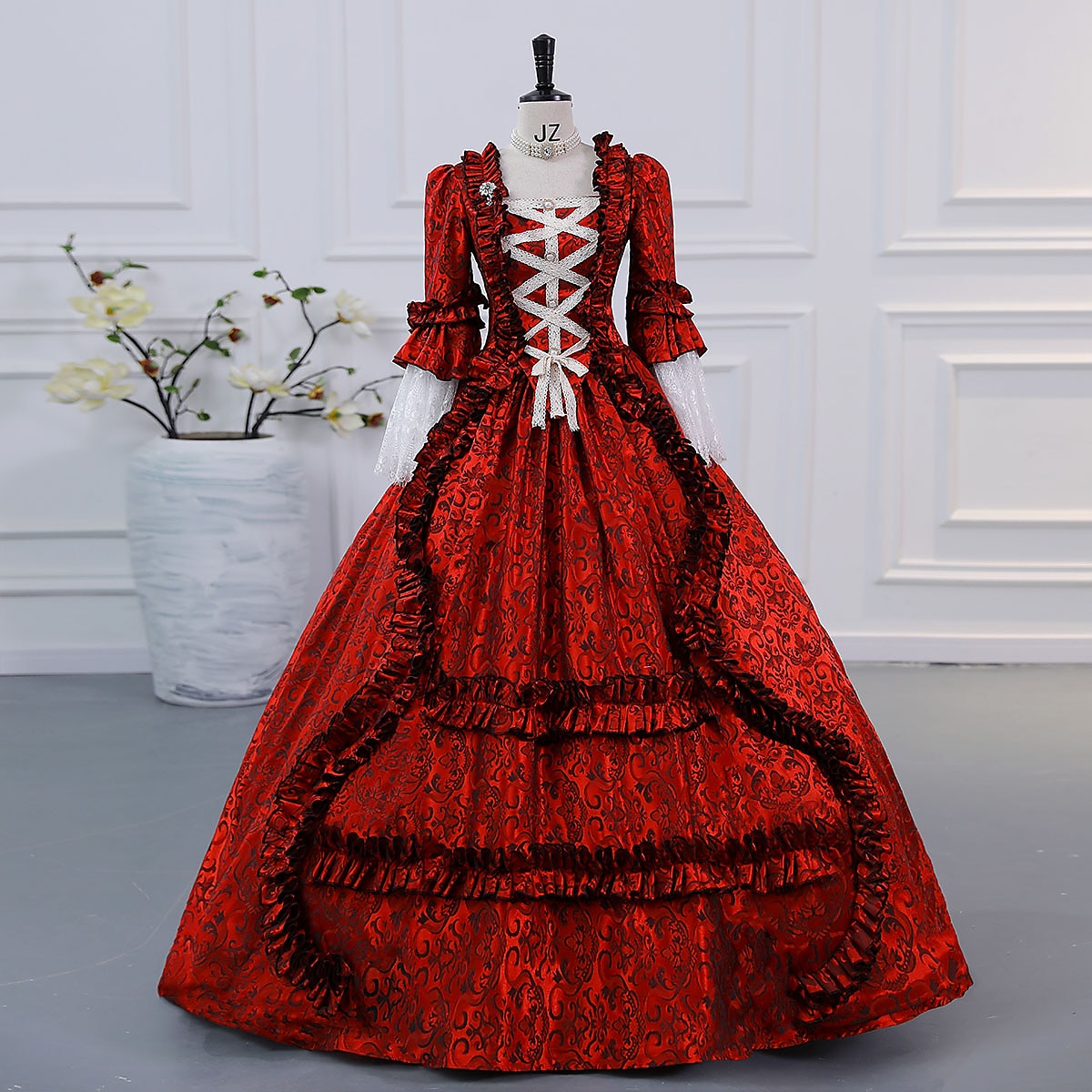 Cinderella Vintage Princess Colonial Period Dress All Costume Victorian Rococo Vintage Cosplay Performance Party Halloween 3/4-Length Sleeve Halloween 2025 - $166.99 –P8