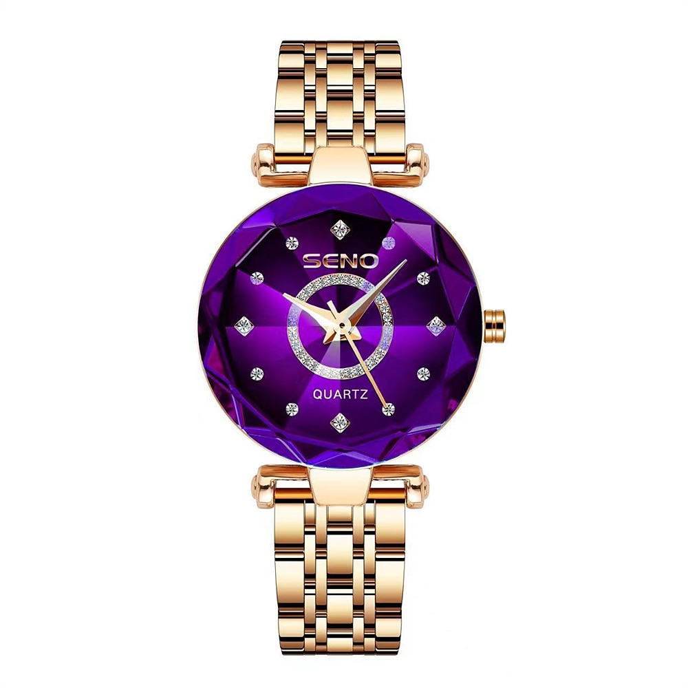 Dam Kvartsklockor Diamant Vattentät Legering Klocka 2025 - $23.99 –P3