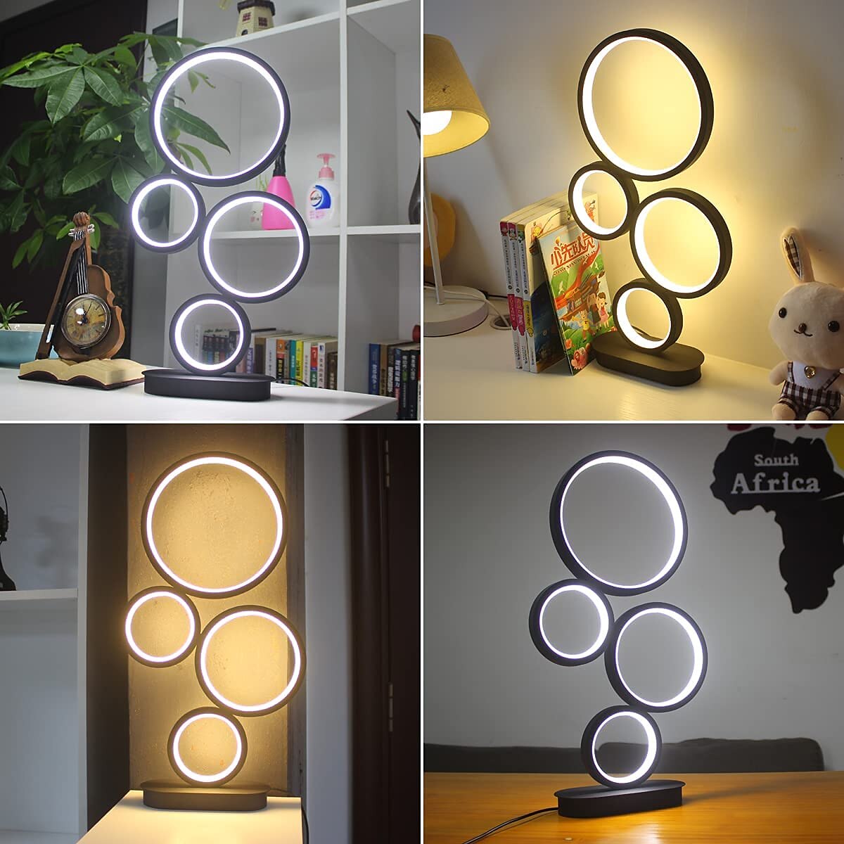 LED Table Lamp Black Modern Dimmable Bedside Table Lamp 18W 3 Color Modes Applicable to Living Room Bedroom Office Bedside Cabinet and Bookcase 2025 - $87.99 –P8