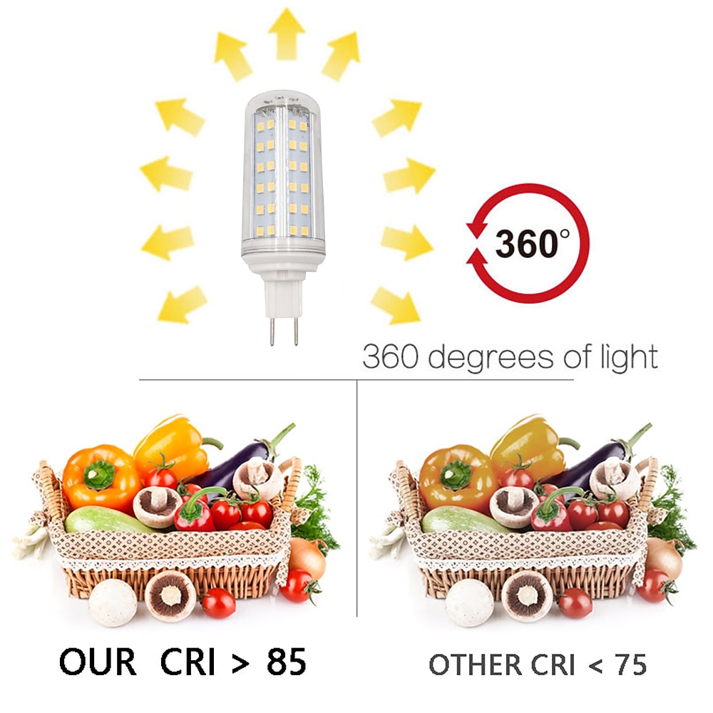 LED Corn Lights 2pcs G8.5 84 LED 2835SMD 10W Energy Saving Lamp Replacing 100W Halogen Lamps Warm White Natural White White Home Party Lights 85-265 V 2026 - $18.99 –P4