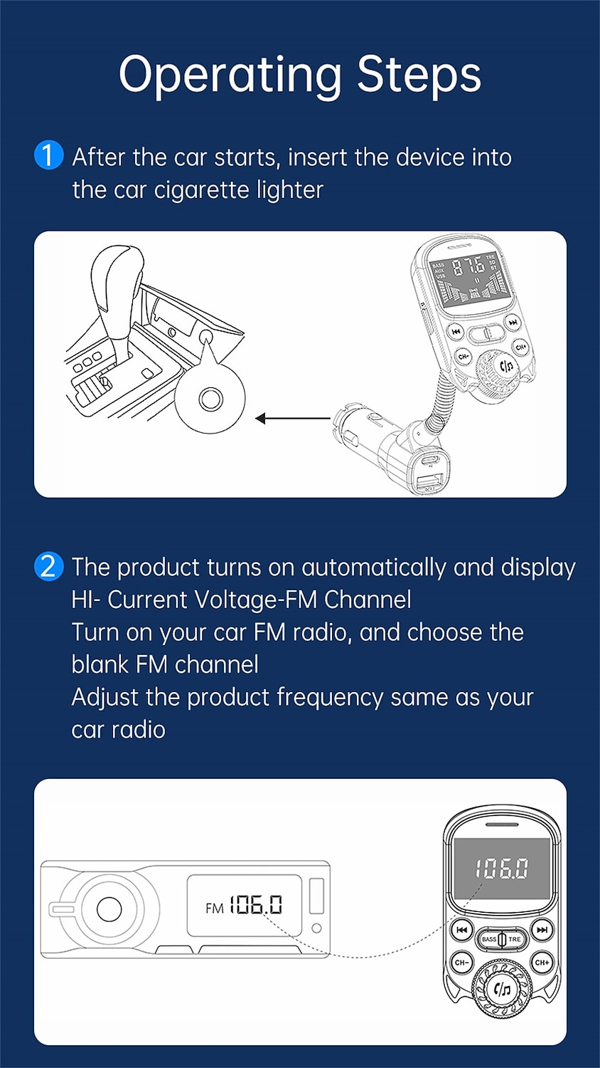 BC86 Bluetooth carkit Handsfree in de auto Bluetooth QC 2.0 QC 3,0 Radio MP3 Automatisch 2025 - $35.99 –P19