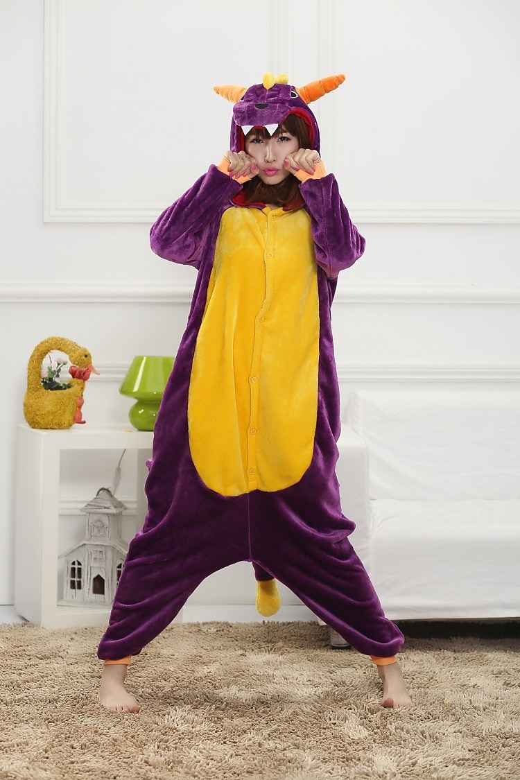 Gyermek Felnőttek Karakter Pizsama Onesie jelmez Sárkány Onesie pizsama Kigurumi pizsama mert Férfi és női Fiúk és lányok Farsang Rajzfilm 2025 - $45.99 –P3