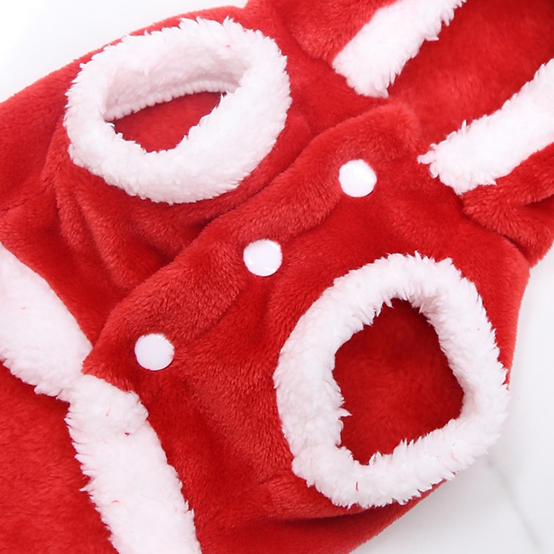 Hund Katt Väst Julklappar till husdjur Förtjusande Stylish Vanlig Ledigt vardag Vinter Varm Mjuk Tvättbar Bekväm Jul Utomhus Ledigt / vardag Gång for Bichon Frisé Pommeran valpen eller det lilla 2025 - $9.99 –P5