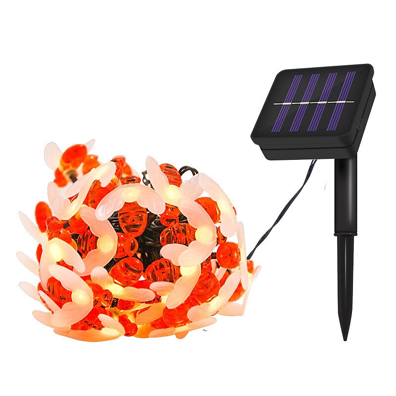 Solarne bee string lights zewnętrzne wodoodporne 12m-100led 7m-50led 6.5m-30led 8 trybów oświetlenie oświetlenie ogrodowe dekoracje świąteczne przyjęcie świąteczne drzewo ogrodowe dekoracja patio 2025 - $46.99 –P12