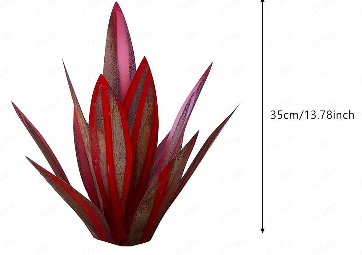 Текила деревенская скульптура, металлическая агава своими руками, деревенская ручная роспись металлической агавы, украшение садового двора, статуя, домашний декор для дворовых кольев, садовые фигурки, открытый внутренний дворик 2026 - $26.99 –P4