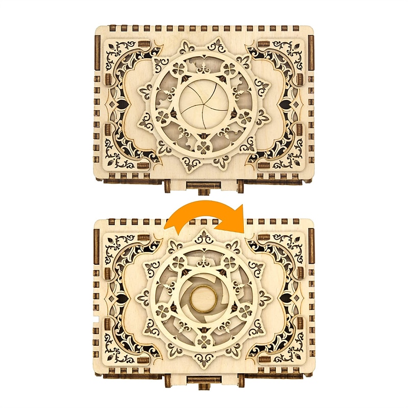 nőnapi ajándékok 3d fa puzzle antik ékszerdoboz zenedoboz készlet barkácsolás otthoni dekoráció lézerrel vágott mechanikus modell anyák napi lenyűgöző ajándékok felnőtteknek anyák napi ajándékok 2025 - $61.99 –P9