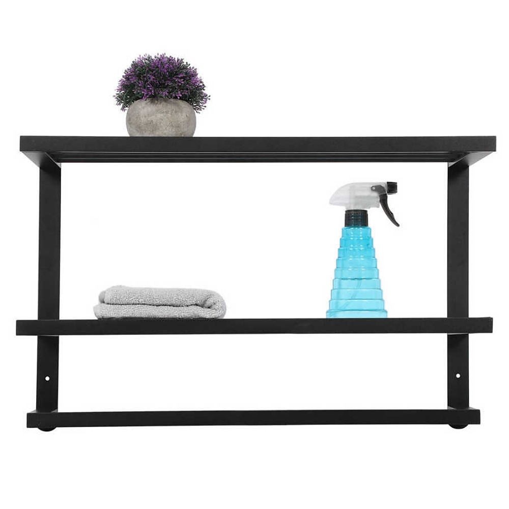 portasciugamani in alluminio per bagno, portasciugamani da parete a 3 strati porta asciugamani da bagno 60 cm (nero/argento/grigio canna di fucile) del 2025 a $84.99 –P7