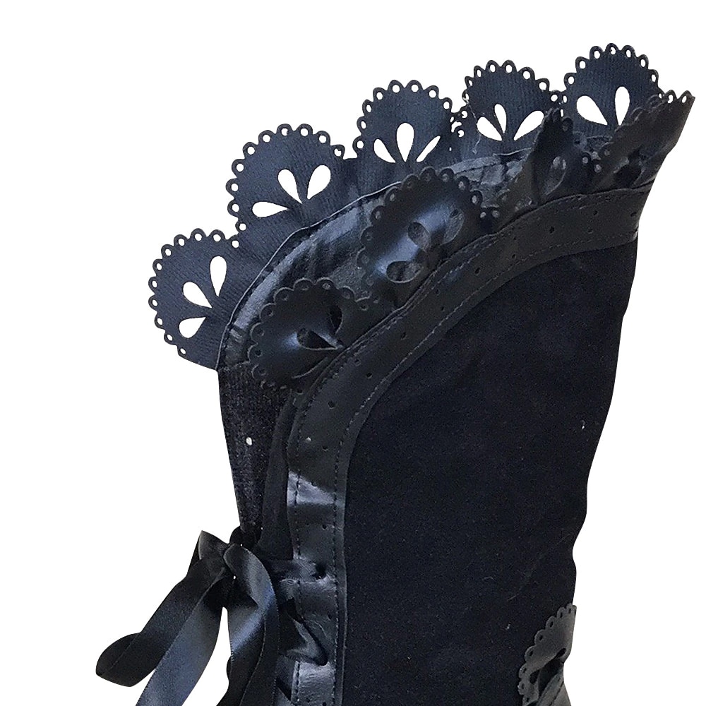 stivali da donna stivali con tacco taglie forti festa quotidiana stivali a metà polpaccio tinta unita invernali allacciati tacco grosso punta a punta punta rotonda vintage da passeggio allacciatura nero rosso marrone del 2025 a $64.99 –P4