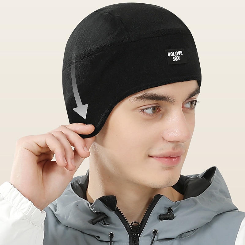 REXCHI Cycling Cap  Bike Cap Skull Caps Cap Helmet Liner Stripes Warm Cycling Breathable Soft Stretchy Bike / Cycling Black Dark Grey Grey Fleece Winter for Men's Unisex Adults' Mountain Bike / MTB 2025 - $8.49 –P2