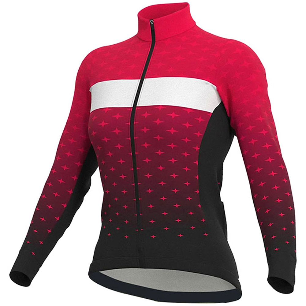 Mulheres Camisa para Ciclismo Poá Manga Longa Moto Camisa / Roupas Para Esporte Blusas com 3 bolsos traseiros Ciclismo de Montanha Ciclismo de Estrada Secagem Rápida Tiras Refletoras Bolso Traseiro de 2026 por $34.99 –P5