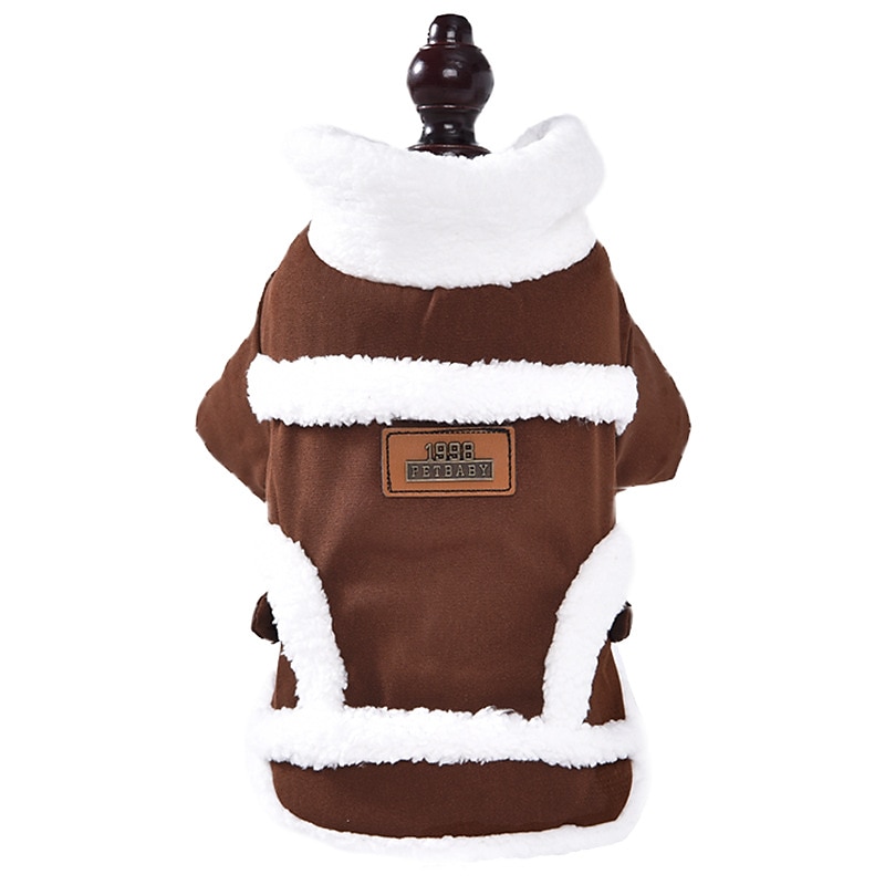 Dog Cat Coat Jacket Vintage Adorable Stylish Leisure Winter Warm Soft Washable Comfortable Outdoor Casual Daily Walking Dog Clothing for Bichon Frise Pomeranian Baby Pet Papillon Small 2025 - $12.49 –P3