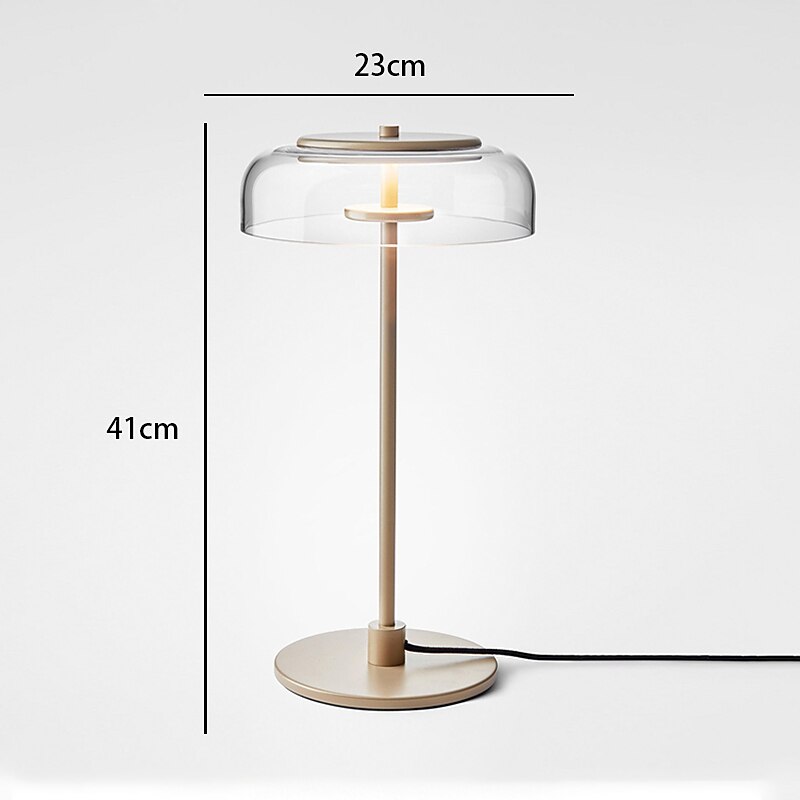 Lampa stołowa led galss nordic lampka nocna do sypialni salon studium oświetlenie dekoracyjne włącznik/wyłącznik 2026 - $215.69 –P1