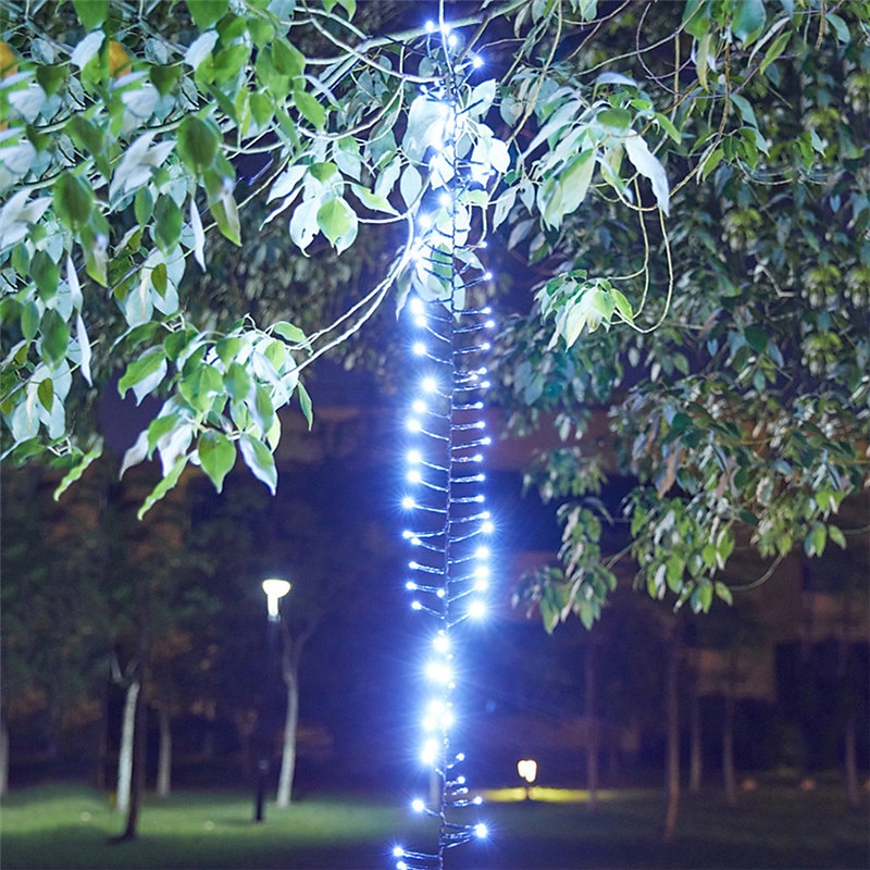 meteorregn regnljus utomhus jul hängande smällare snöre lätt snö fallande regndroppe istappar feljus för julgran trädgårdsdekor AC110v -220v eu us plug upgrade 2025 - $34.99 –P10