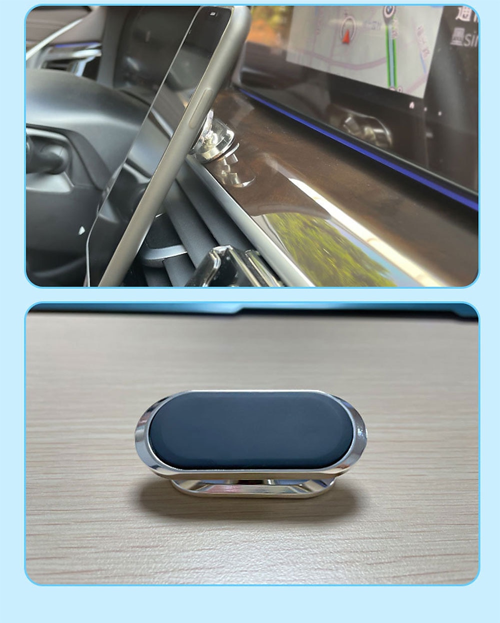 2025年 ダッシュボード電話ホルダー 磁気タイプ 調整可 360度回転 電話ホルダー のために 車載 と互換性があります すべての携帯電話 携帯電話アクセサリー  コレクション – $13.99 –P14