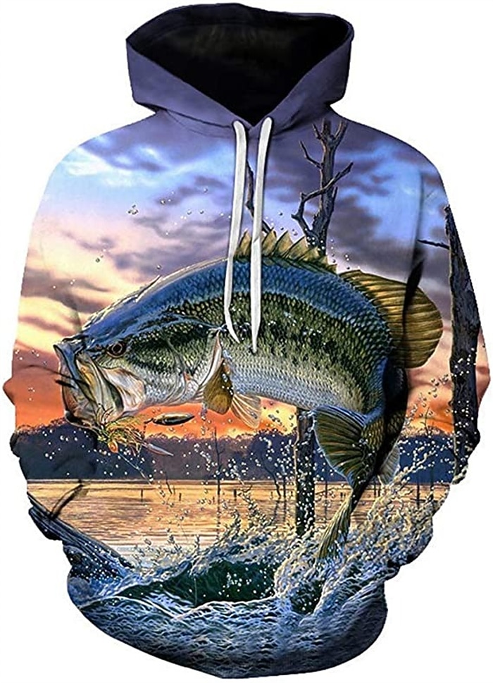 Férfi Grafika Polip Kapucnis felsőrész Kapucnis felsők Pulóver Alkalmi Nagy és magas Sportos Hosszú ujj Kapucni Napi Sport Utcai öltözék Fekete Medence Bíbor Szivárvány Nyomtatott Nyár Tavasz Tervező 2026 - $30.99 –P5