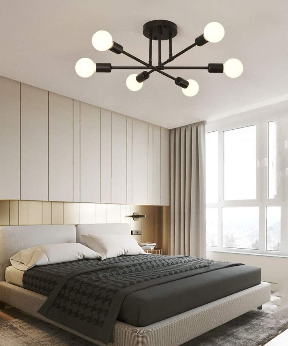 6-Licht 70 cm Sputnik Design Cluster-Design Kronleuchter Metall Industriell Lackierte Oberflächen Moderne Traditionell-Klassisch 110-120V 220-240V / ASTM 2025 - $83.99 –P2