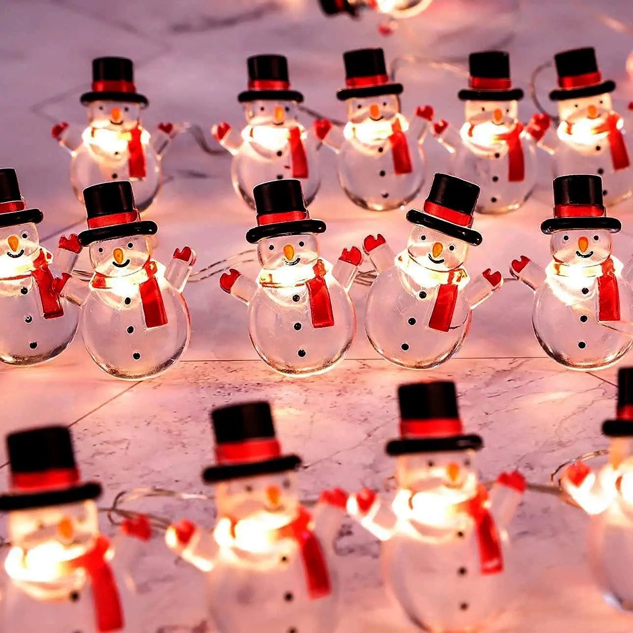 Christmas Santa String Lights Snowman Bells Candy Lights Decor LED Fairy String Lights 3M-30LEDs 2M-20LEDs Battery Powered Christmas Tree Garden Home Party Atmosphere Decoration 2025 - CAD $17.99 –P1