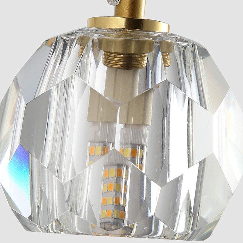 Chandelier LED Crystal 15-Light 50 cm Flush Mount Lights Spiral Staircase Long Chandelier Villa Stair Light Duplex Chandelier 10-120V / 220-240V /G9 2025 - $687.89 –P4