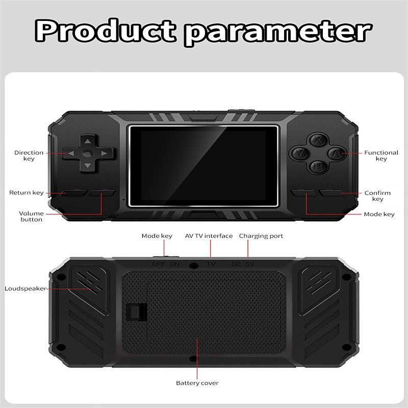 Handheld Retro Game Console,Retro Portable Mini Handheld Game Console 8-Bit 3.0 Inch Color LCD Game Player Built-in 520 Games 2025 - $36.99 –P13