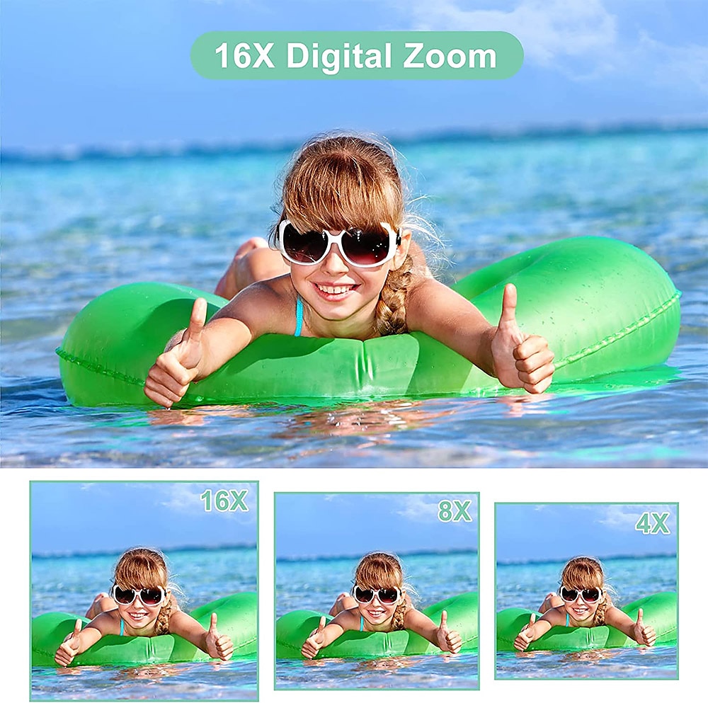 Digital Camera 1080P 44MP Vlogging Camera with LCD Screen 16X Zoom Compact Portable Mini Rechargeable Camera Gifts for Students Teens Adults Girls Boys 2025 - $75.99 –P12