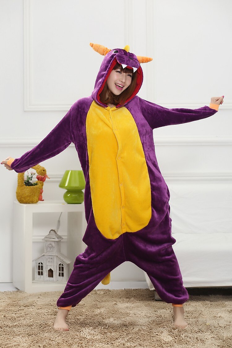 Gyermek Felnőttek Karakter Pizsama Onesie jelmez Sárkány Onesie pizsama Kigurumi pizsama mert Férfi és női Fiúk és lányok Farsang Rajzfilm 2025 - $45.99 –P2