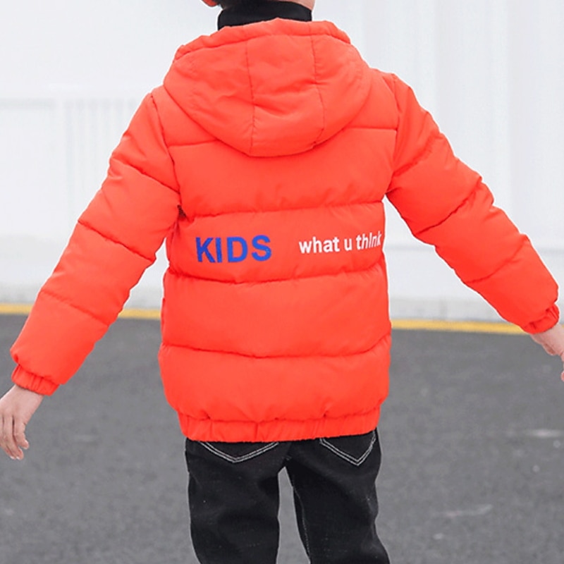 Pojkar 3D Slät Kappa Långärmad Höst Vinter Aktiv Häftig Polyester Barn 4-13 år Dagligen Semester Normal 2025 - $34.99 –P12