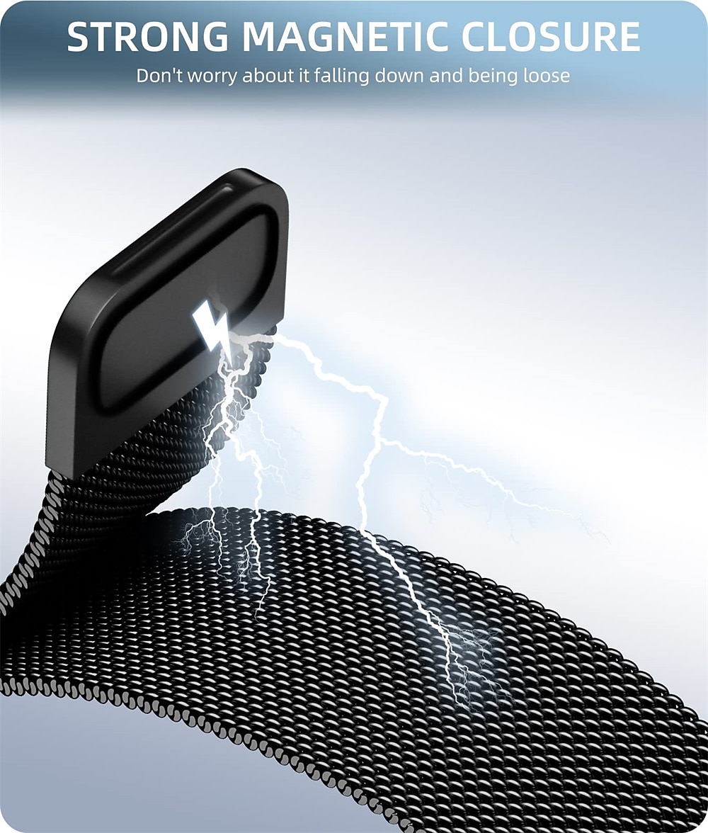 Ремешок для часов для Samsung Watch 7/6/5/4 40/44mm, Galaxy Watch 5 Pro 45mm, Galaxy Watch 4/6 Classic 42/46/43/47mm, Watch 3, Active 2, Gear S2 Нержавеющая сталь Замена Ремень 20mm Миланский ремешок 2026 - $14.99 –P14