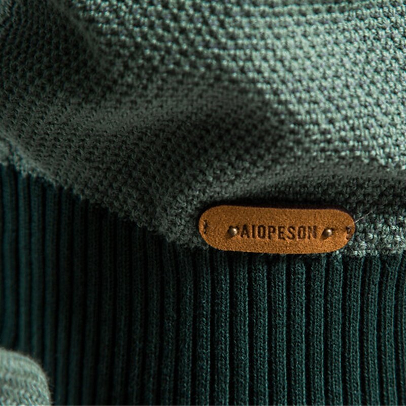 Herren Pullover Gerippt Stricken Strick Farbblock Rundhalsausschnitt warm halten Moderne zeitgenössische Geschäft Freizeitskleidung Bekleidung Herbst Winter Dunkelmarine Braun M L XL 2025 - $42.99 –P10