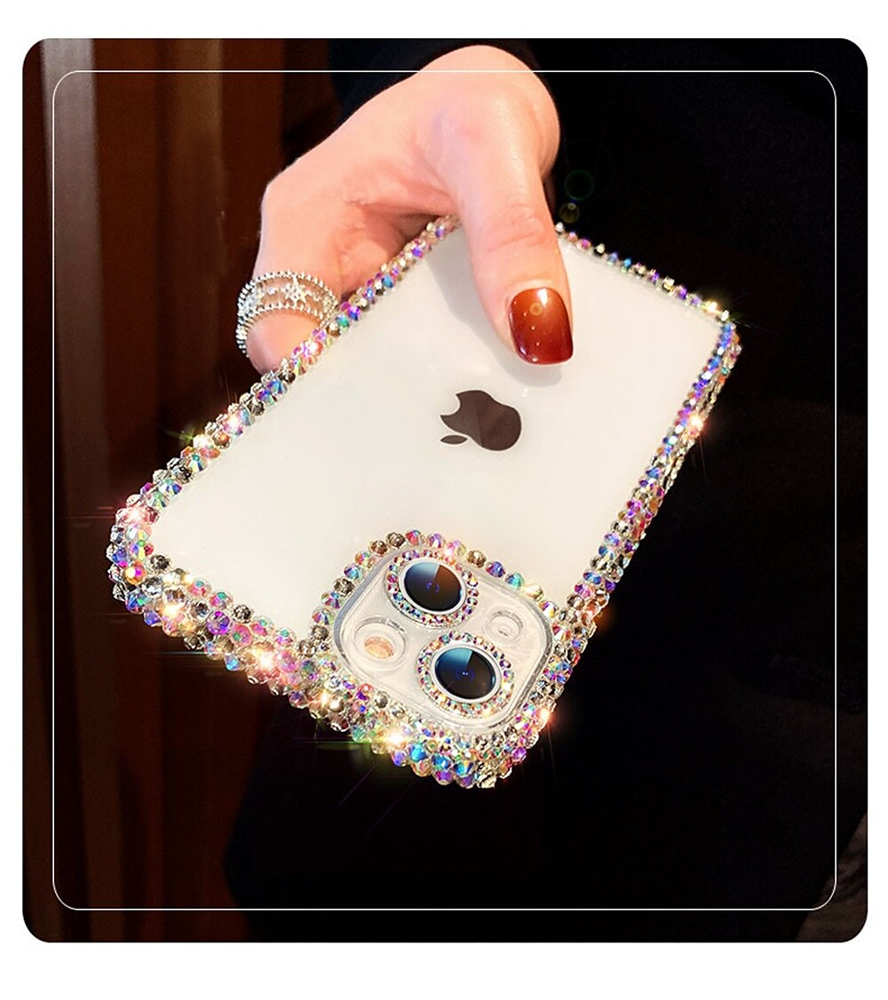 telefon Maska Pentru iPhone 15 14 Pro Max Plus iPhone 16e iPhone 13 12 11 Pro Max Crystal Clear Neîngălbenește Anti Șoc Ștras Gel de Siliciu Silicon 2025 - $13.99 –P4