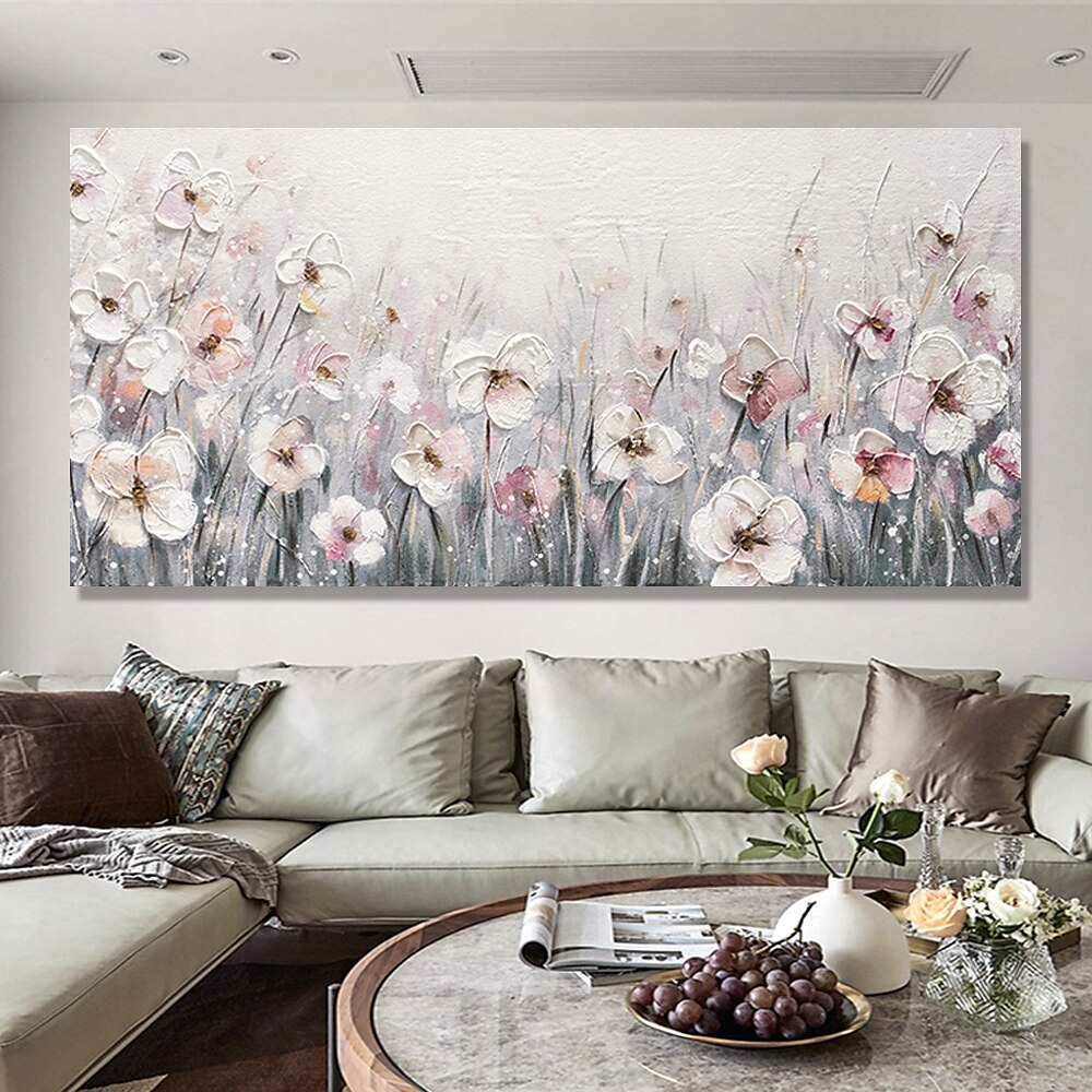 Fait à la main Peinture à l'huile Hang-peint Peint à la main Verticale Abstrait contemporain Moderne Toile roulée (sans cadre) de 2025 ? $100.99 –P3