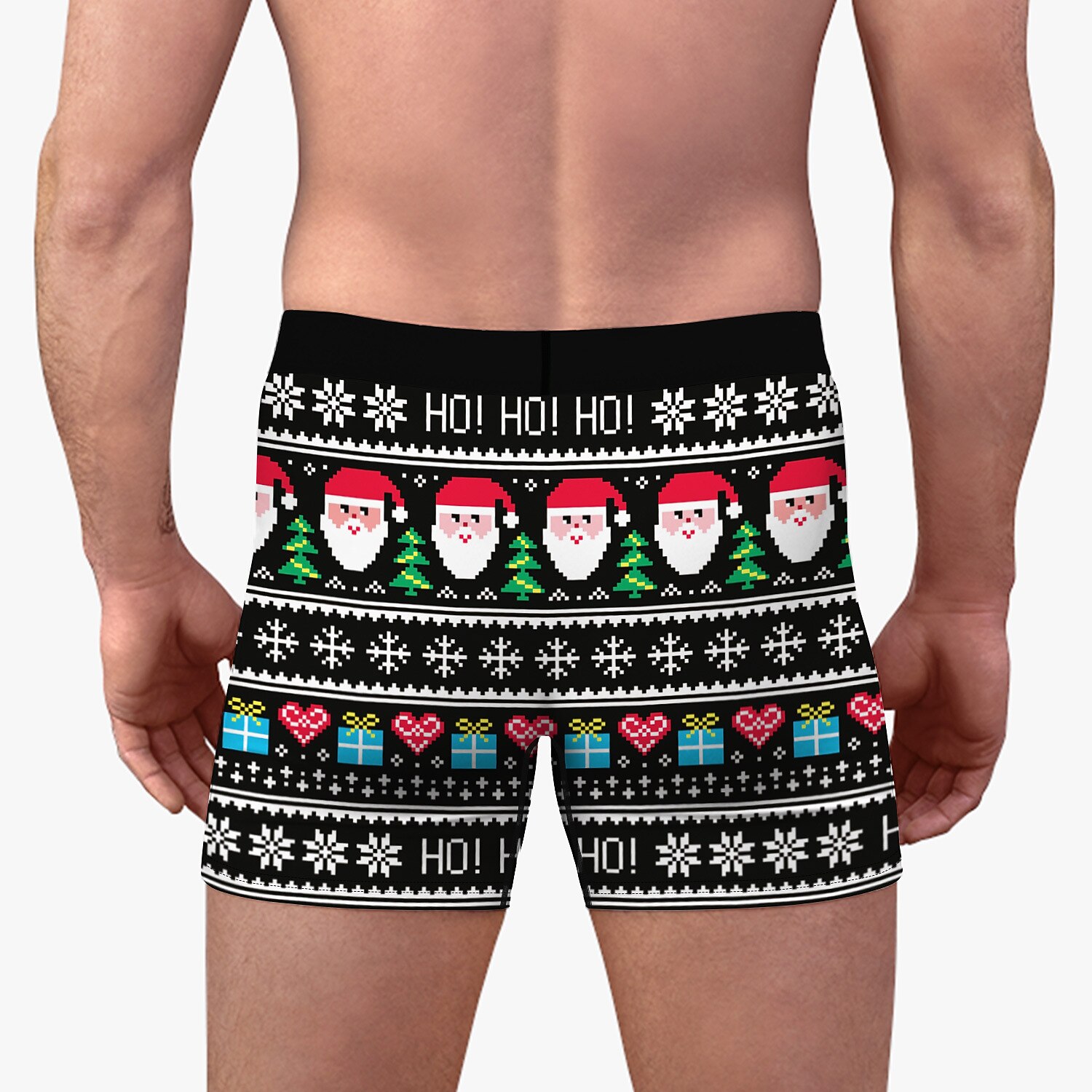 presente de Natal Boxer Curto Roupa Íntima Homens Natal Carnaval Baile de Máscaras Noite de Natal Natal Adulto Festa Natal de 2025 por $6.49 –P17