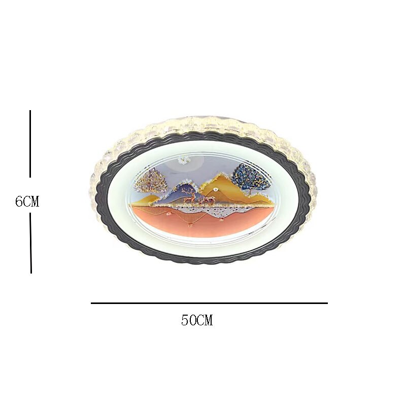 50cm Circle / Round Design Ceiling Lights Metal Painted Finishes Modern 220-240V 2025 - $284.29 –P4