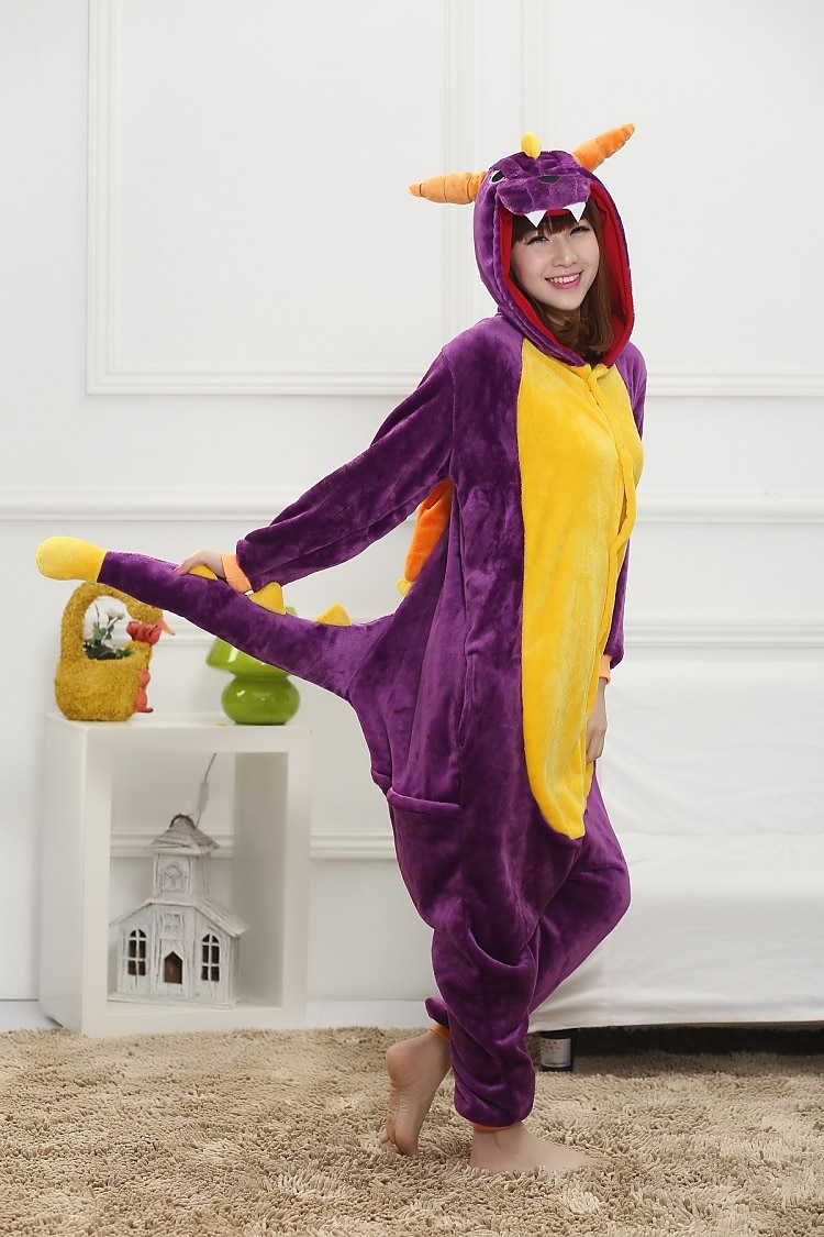 Gyermek Felnőttek Karakter Pizsama Onesie jelmez Sárkány Onesie pizsama Kigurumi pizsama mert Férfi és női Fiúk és lányok Farsang Rajzfilm 2025 - $45.99 –P4