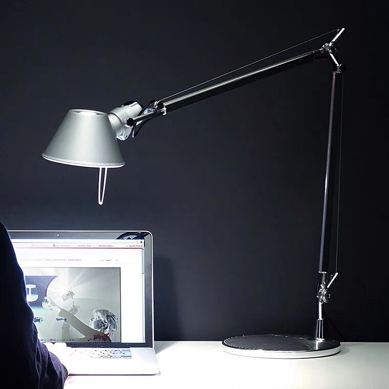 Swing Arm Table lamp LED Silver Table lamp for Desktop Aluminium E27 Flexible Adjustable Eye Care Study Office Table lamp 2025 - $237.29 –P8