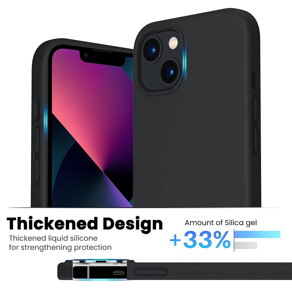 телефон Кейс для Назначение iPhone i16 15 14 Pro Max Plus 13 12 11 Pro Max Mini Жидкий силиконовый чехол Защита от удара Сплошной цвет Силикон 2025 - $10.99 –P2