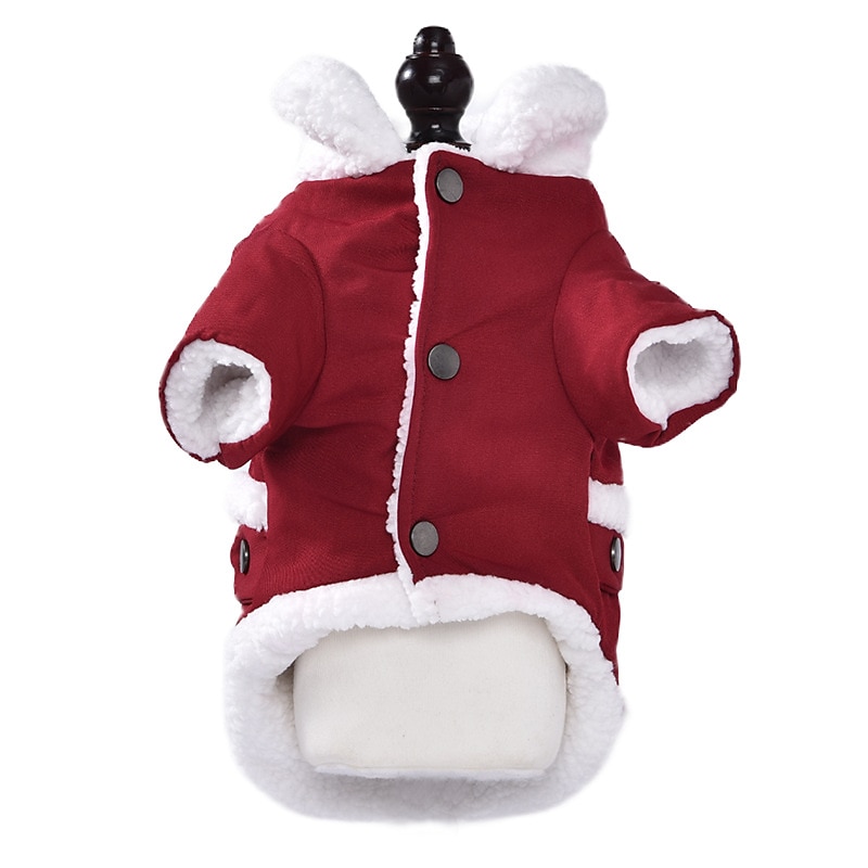 Dog Cat Coat Jacket Vintage Adorable Stylish Leisure Winter Warm Soft Washable Comfortable Outdoor Casual Daily Walking Dog Clothing for Bichon Frise Pomeranian Baby Pet Papillon Small 2025 - $12.49 –P4