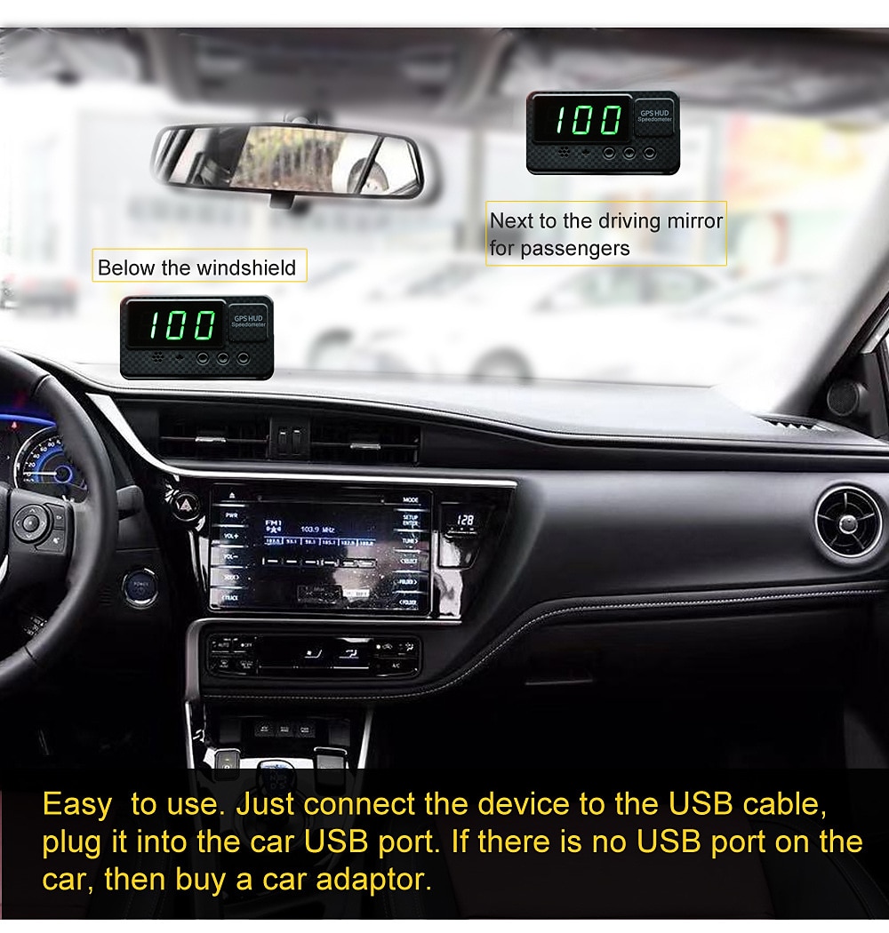 2025年 c60s ユニバーサル デジタル gps スピードメーター 車 hud ヘッド ディスプレイ mph 速度アラート 疲労 運転アラート 100% すべての車 トラック オートバイ atv オフロード ピックアップトラック オートバイ ゴルフカート  コレクション – $47.99 –P3