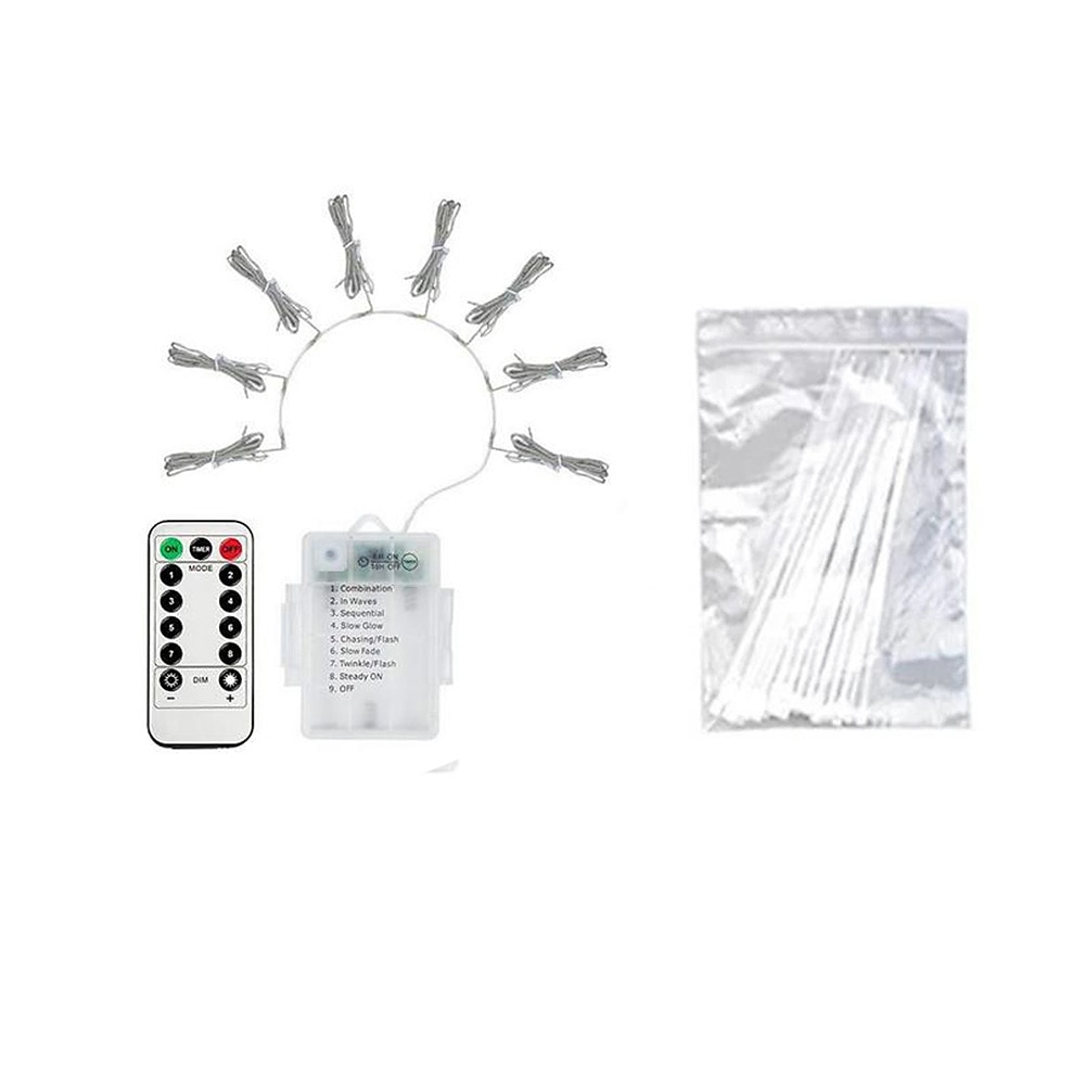 lumini pentru umbrelă de terasă în aer liber 104 led-uri 16 culori 4 moduri de iluminat umbrelă fără fir cu baterie telecomandă lumini de stâlp de exterior impermeabile pentru umbrele de terasă 2025 - $23.99 –P10