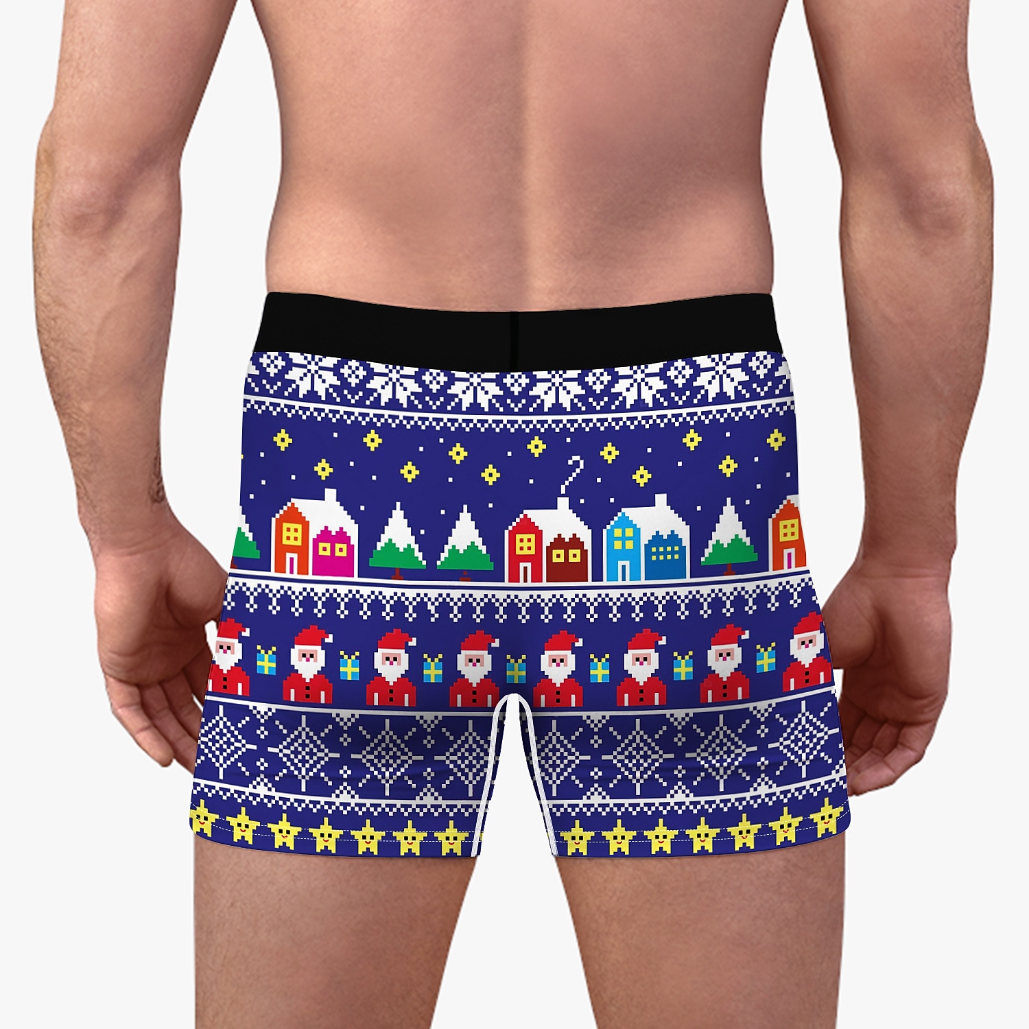 presente de Natal Boxer Curto Roupa Íntima Homens Natal Carnaval Baile de Máscaras Noite de Natal Natal Adulto Festa Natal de 2025 por $6.49 –P14