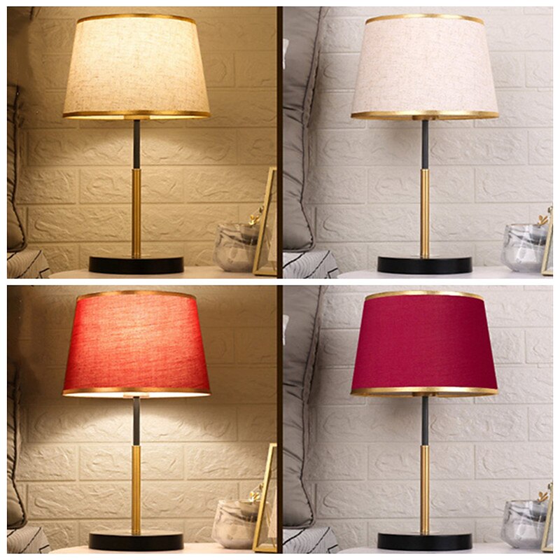 Bedside Table Lamp，Desk Lamps Modern Light Luxury Leather Table Lamp Hotel Bedroom Bedside Lamp American Decorative Table Lamps Nightstand Lamp Bedroom 2025 - $164.99 –P12