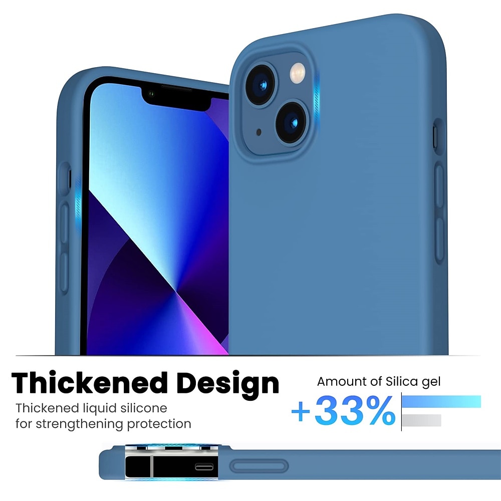 телефон Кейс для Назначение iPhone i16 15 14 Pro Max Plus 13 12 11 Pro Max Mini Жидкий силиконовый чехол Защита от удара Сплошной цвет Силикон 2025 - $10.99 –P7