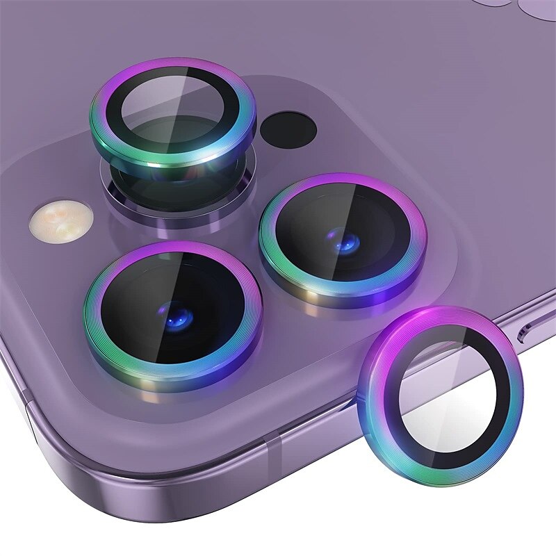 1 σετ Προστατευτικό φακού κάμερας Για Apple iPhone 16 iPhone 15 Pro Max Plus iPhone 14 13 12 11 Pro Max Plus Mini SE Κράμα Αλουμινίου Επίπεδο σκληρότητας 9H 2025 - $9.99 –P4
