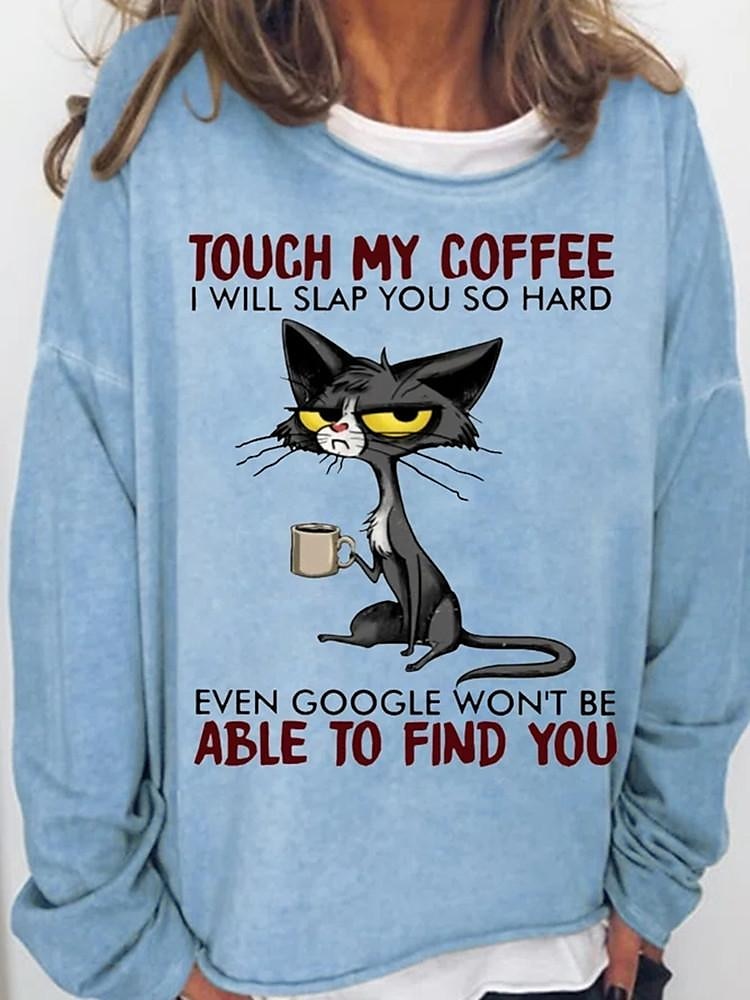 dámská oversized mikina pulovr ze směsi bavlny cat street casual basic top s kulatým výstřihem a dlouhým rukávem mikroelastický pad & zimní comfrt prodyšná měkká tkanina 2025 - $6.99 –P7