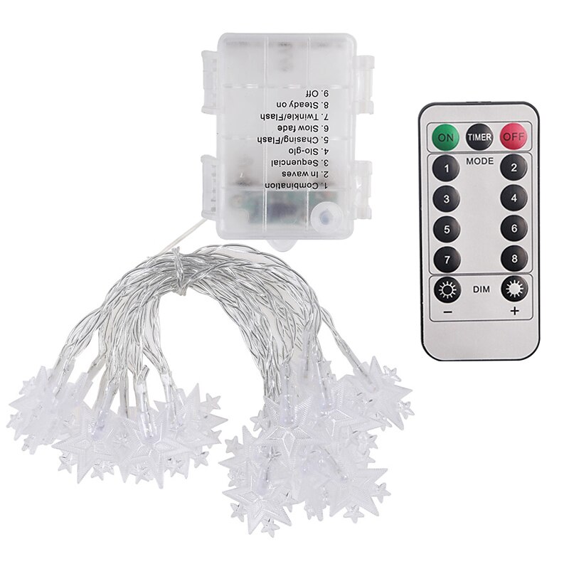 Star Fairy String Lights Christmas Holiday Lights 10M 80LEDs with 13key Remote Control Creative Party Holiday Optional Remote Controller Battery Box or Remote Controller USB 1set 2025 - $18.99 –P19