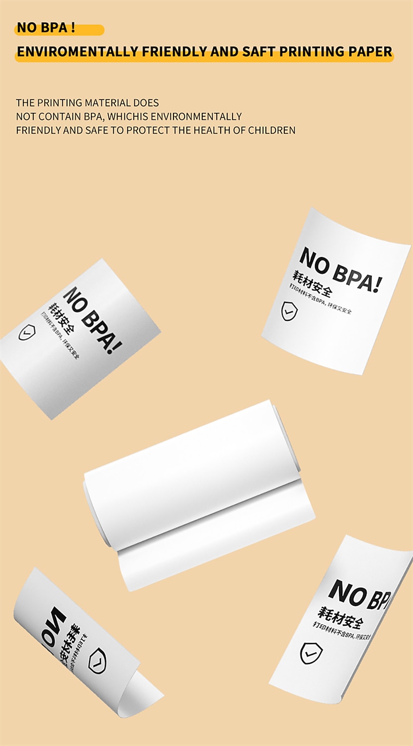 Instant Print Camera Thermische Afdruk Camera 1080P HD Digitale Camera Met 3 Rollen Afdrukpapier Video Foto Speelgoed Jongens Meisjes Valentijnsdag Cadeau 2026 - $92.99 –P10