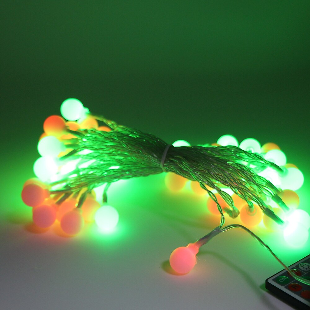 Mini Globe String Lights Christmas Decorative Lights 10M 16 Color Full-color Switching Remote Control Dimming Timing USB Power Supply 1 Set 2025 - $21.99 –P18