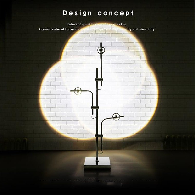 led vloerlamp minimalistisch creatief led licht en schaduw vloerlamp woonkamer banklamp italiaanse kunst projectie zonsondergang designer vloerlamp 2025 - $273.79 –P6