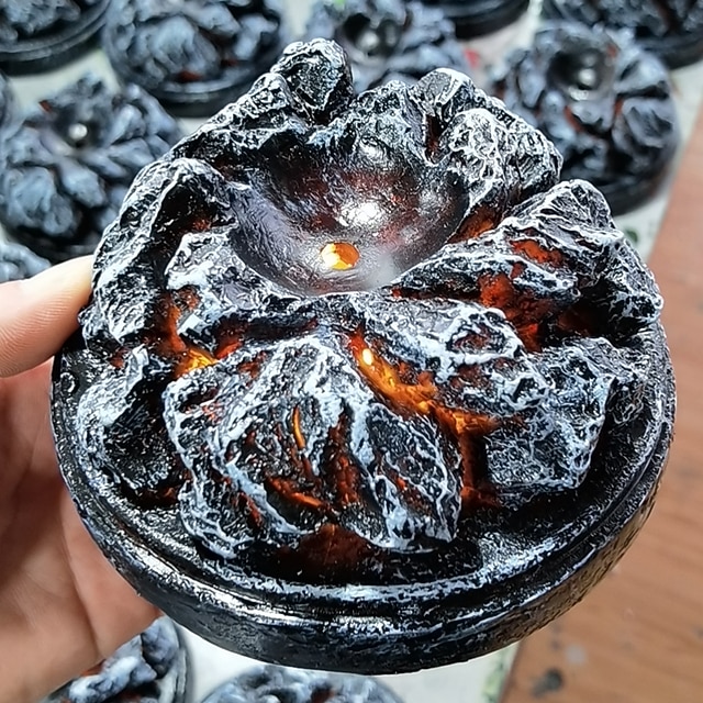 lava drake ägg, drömkristall transparent drake ägg, drake ägg kristall, drake staty dekor, kristall transparent lava drake ägg harts handgjorda skulptur ornament souvenir 2025 - $20.99 –P1