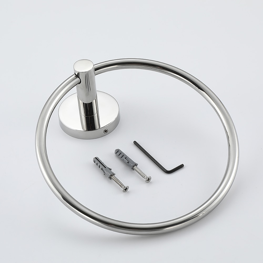 Towel Ring for Bathroom,Stainless Steel Hand Towel Holder Modern Circle Towel Hanger Round Towel Rack Wall Mounted(Black/Chrome/Golden/Brushed Nickel) 2025 - $32.59 –P7