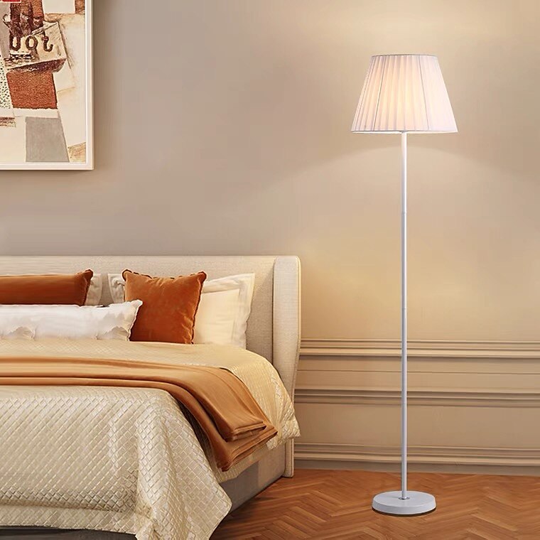 LED Floor Lamp Simple Fabric Bedsides Tall Lamp Living Room Floor Lamps Light Study Room Bedroom Floor Lamps 2025 - $291.99 –P3
